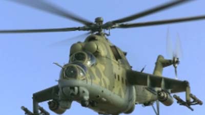 В небе над Минском боевой вертолет Ми-24 гонялся за легкомоторным самолетом