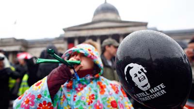 В Лондоне митингуют против исторического наследия Маргарет Тэтчер
