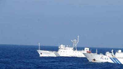 Китайские корабли продолжают патрулирование возле островов Наньша