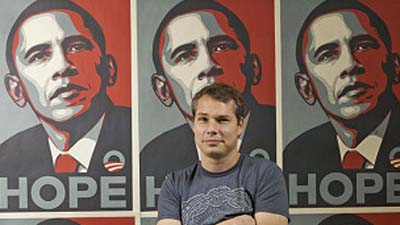 За создание плаката Обамы суд приговорил художника к двум годам условно