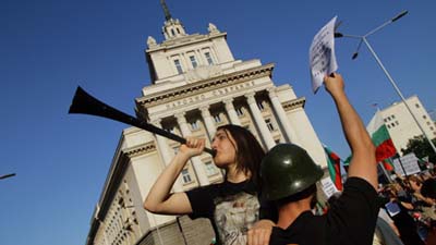 Болгария опять вышла на антиправительственный митинг